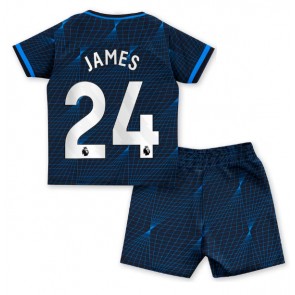 Chelsea Reece James #24 Gostujuci Dres za Dječji 2023-24 Kratak Rukavima (+ kratke hlače)